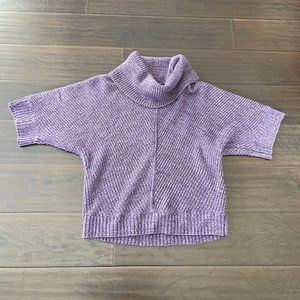 Coletane Women's Cowl Knitted Purple Sweater (Size L)